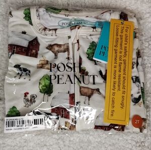 Posh Peanut Farm Print Kids Pajamas